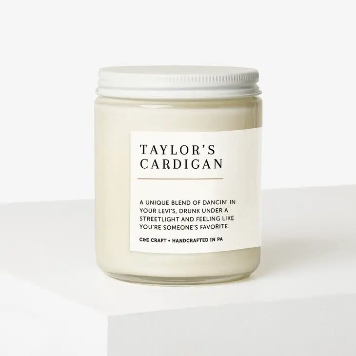 CE Craft Co - Taylor's Cardigan Candle