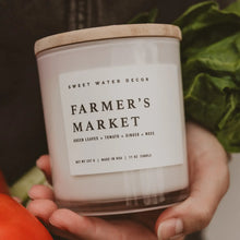 Load image into Gallery viewer, Sweet Water Decor - Farmer&#39;s Market Soy Candle White Jar 11oz
