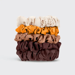 Kitsch Ultra Petite Satin Scrunchies 6pc - Sedona