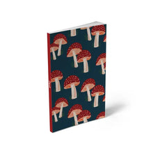 Load image into Gallery viewer, Denik - Navy Mushrooms Classic Layflat Notebook
