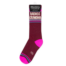 Load image into Gallery viewer, Gumball Poodle - Badass Grandma Gym Crew Socks
