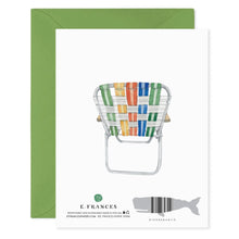 Load image into Gallery viewer, Lawn Chair Card
