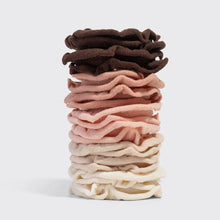 Load image into Gallery viewer, Kitsch - Recycled Fabric Petal Hair Elastics 10pc Set - Blush
