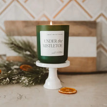 Load image into Gallery viewer, Sweet Water Decor - Under The Mistletoe Soy Candle Matte Green Jar 15oz
