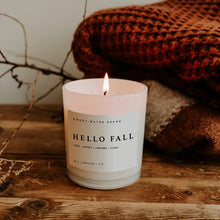 Load image into Gallery viewer, Sweet Water Decor - Hello Fall Soy Candle White Jar 11oz
