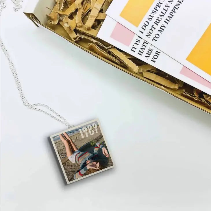 1989 (Taylors Version): Sunrise Boulevard Yellow Miniature Vinyl Necklace