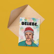 Load image into Gallery viewer, Belieber Christmas Card

