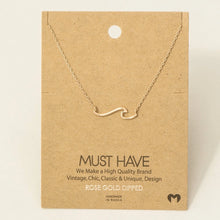 Load image into Gallery viewer, Wave Pendant Necklace
