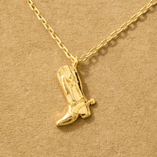 Load image into Gallery viewer, Cowboy Boots Pendant Necklace
