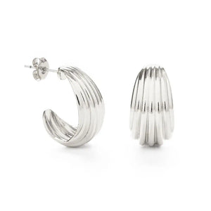 Amano Studio - Vintage Ribbed Shell Hoop Earrings