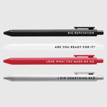 Load image into Gallery viewer, Taylor Swift Reputation Pen Set
