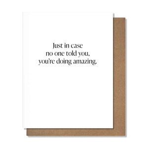 Doing Amazing Card