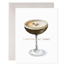 Load image into Gallery viewer, Espresso Thanks Card
