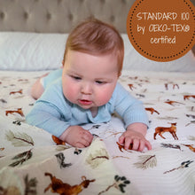 Load image into Gallery viewer, LollyBanks - Oh Deer Baby Muslin Swaddle Blanket
