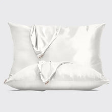 Load image into Gallery viewer, Kitsch - Holiday Satin Pillowcase 2pc Set - Ivory
