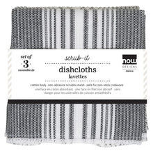 Load image into Gallery viewer, Scrub-It Black Dishcloths Set of 3
