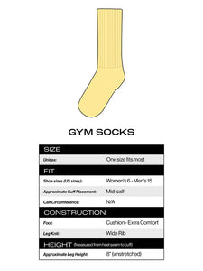 Gumball Poodle - Yoga Is My Therapist Gym Crew Socks