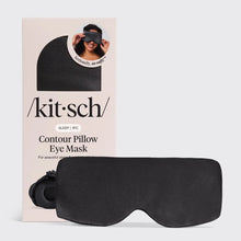Load image into Gallery viewer, Kitsch - Charcoal Contour Pillow Eye Mask
