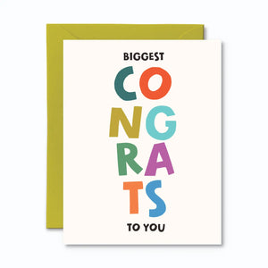 Biggest Congrats Card