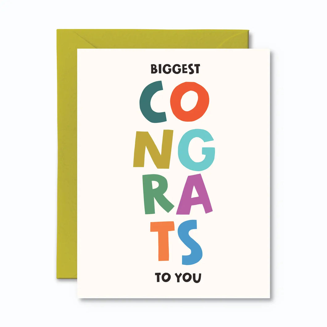 Biggest Congrats Card