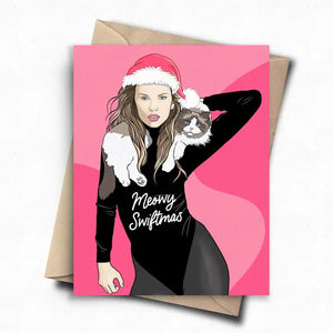 Taylor Swift - Meowy Swiftmas Card