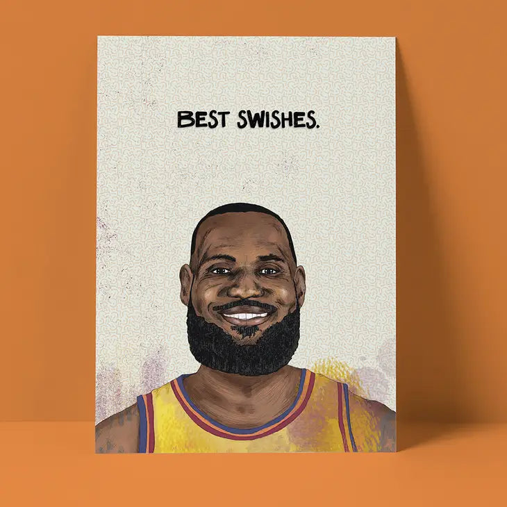 Lebron James Best Swishes Card