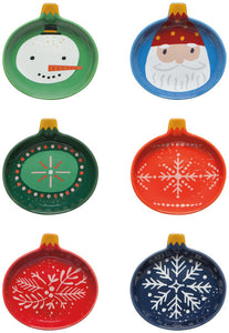 Christmas Charms Shaped Pinch Bowls Set of 6