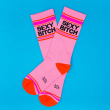 Load image into Gallery viewer, Gumball Poodle - Sexy Bitch Gym Crew Socks
