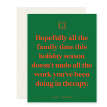 Load image into Gallery viewer, Family Holiday Therapy Card
