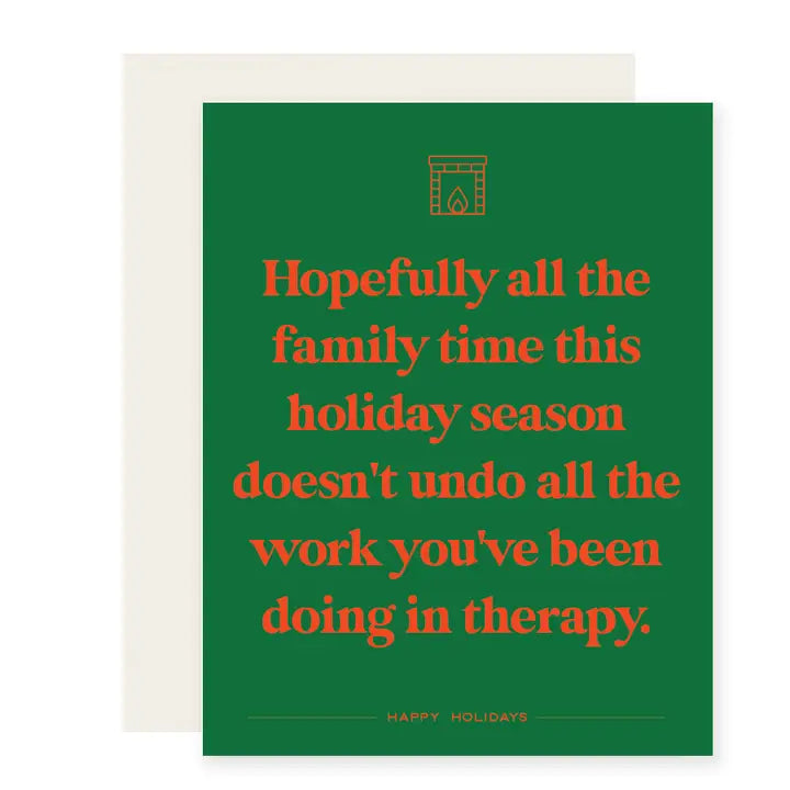 Family Holiday Therapy  Card
