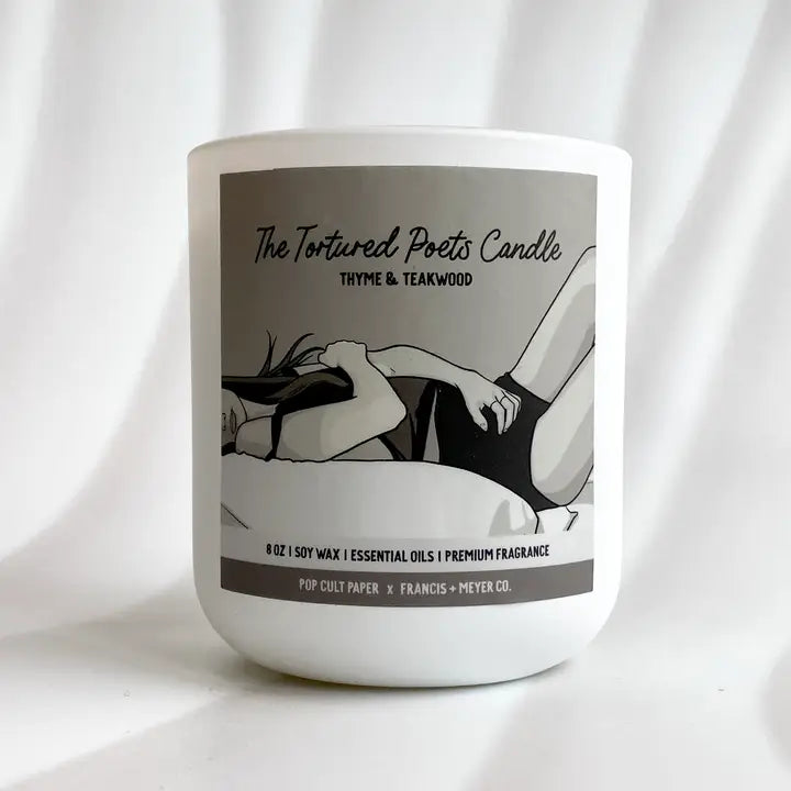 Taylor Swift Candle - The Tortured Poets Candle 8oz