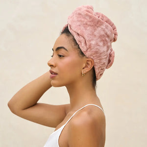 Kitsch - Terracotta Plush Microfiber Hair Towel Turban