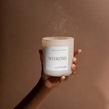 Load image into Gallery viewer, Sweet Water Decor - Weekend Soy Candle Matte White Jar 15oz
