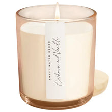 Load image into Gallery viewer, Sweet Water Decor - Cashmere and Vanilla Soy Candle Tinted Glass Jar 12oz
