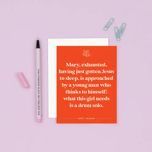Mary Exhausted Card