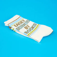 Load image into Gallery viewer, Gumball Poodle - Easily Distracted By Books Gym Crew Socks
