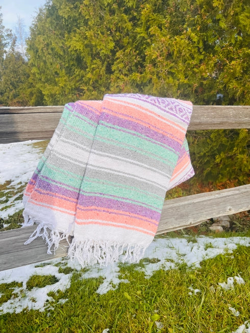 Baja Breeze Mexican Throw Blanket