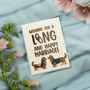 Wishing You A Long and Happy Marriage! Card