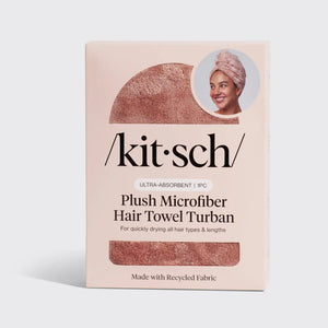Kitsch - Terracotta Plush Microfiber Hair Towel Turban