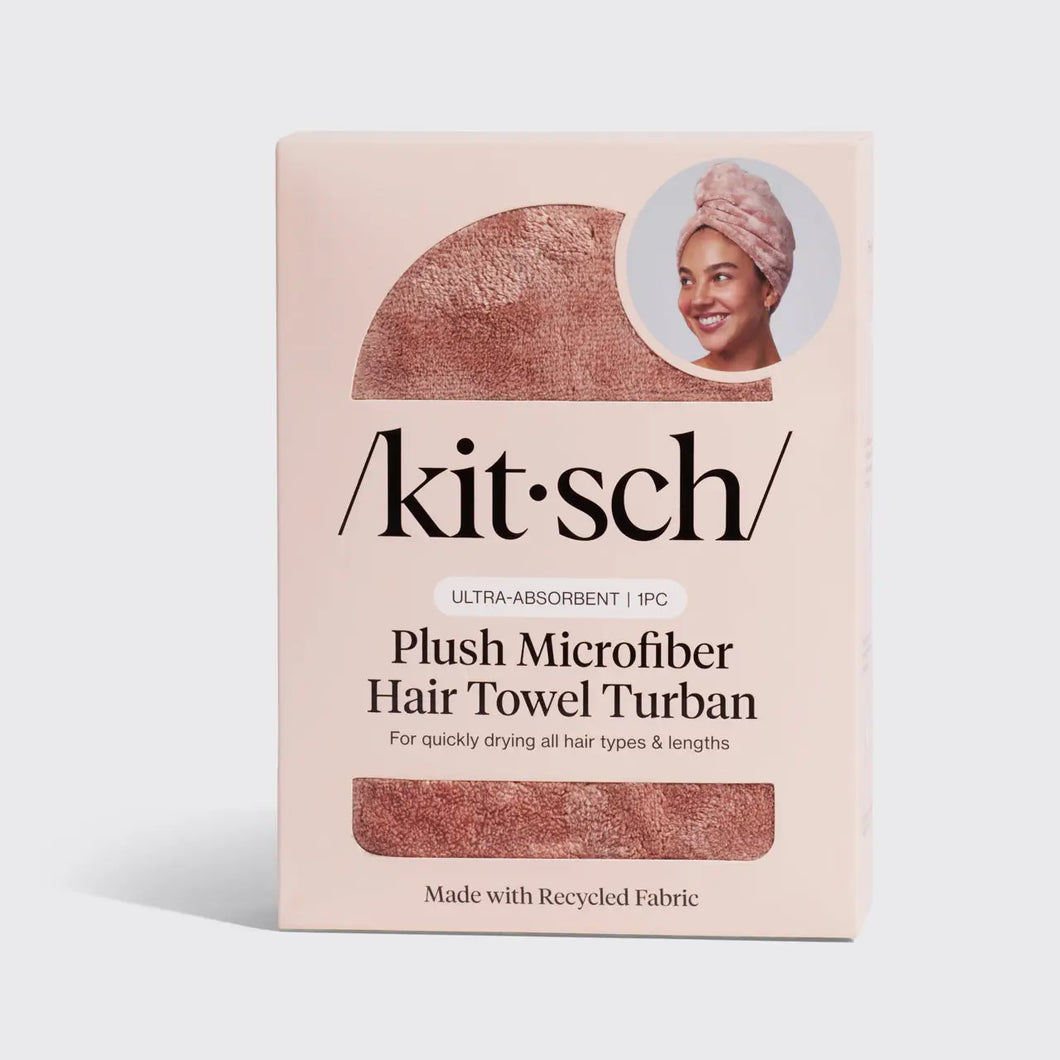 Kitsch - Terracotta Plush Microfiber Hair Towel Turban