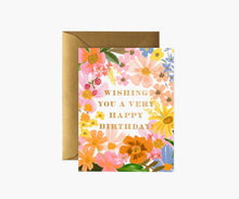 Load image into Gallery viewer, Rifle Paper Co - Wishing You A Very Happy Birthday Card
