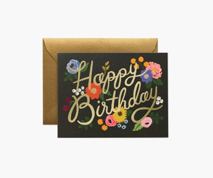 Rifle Paper Co - Vintage Blossoms Happy Birthday Card