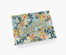 Load image into Gallery viewer, Rifle Paper Co - Blue Meadow Congrats Card

