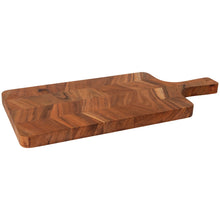 Load image into Gallery viewer, Acacia Chevron Serving Paddle 20 in
