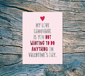 My Love Language Is Card