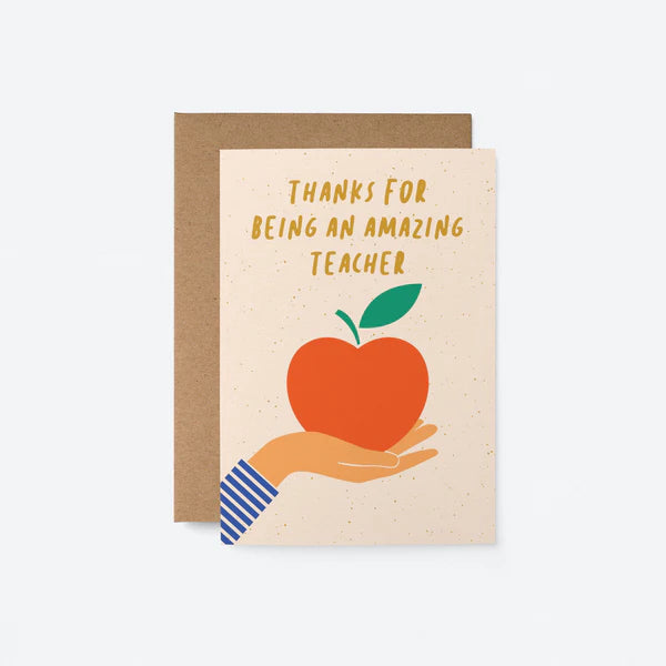 Thanks For Being An Amazing Teacher Card