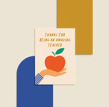 Load image into Gallery viewer, Thanks For Being An Amazing Teacher Card
