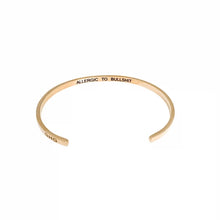 Load image into Gallery viewer, GlassHouseGoods - ALLERGIC TO BULLSHIT BRACELET
