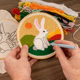 Load image into Gallery viewer, Hare Punch Needle Kit
