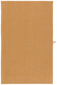 Ochre Stripe Linen and Cotton Dishtowel Set of 2